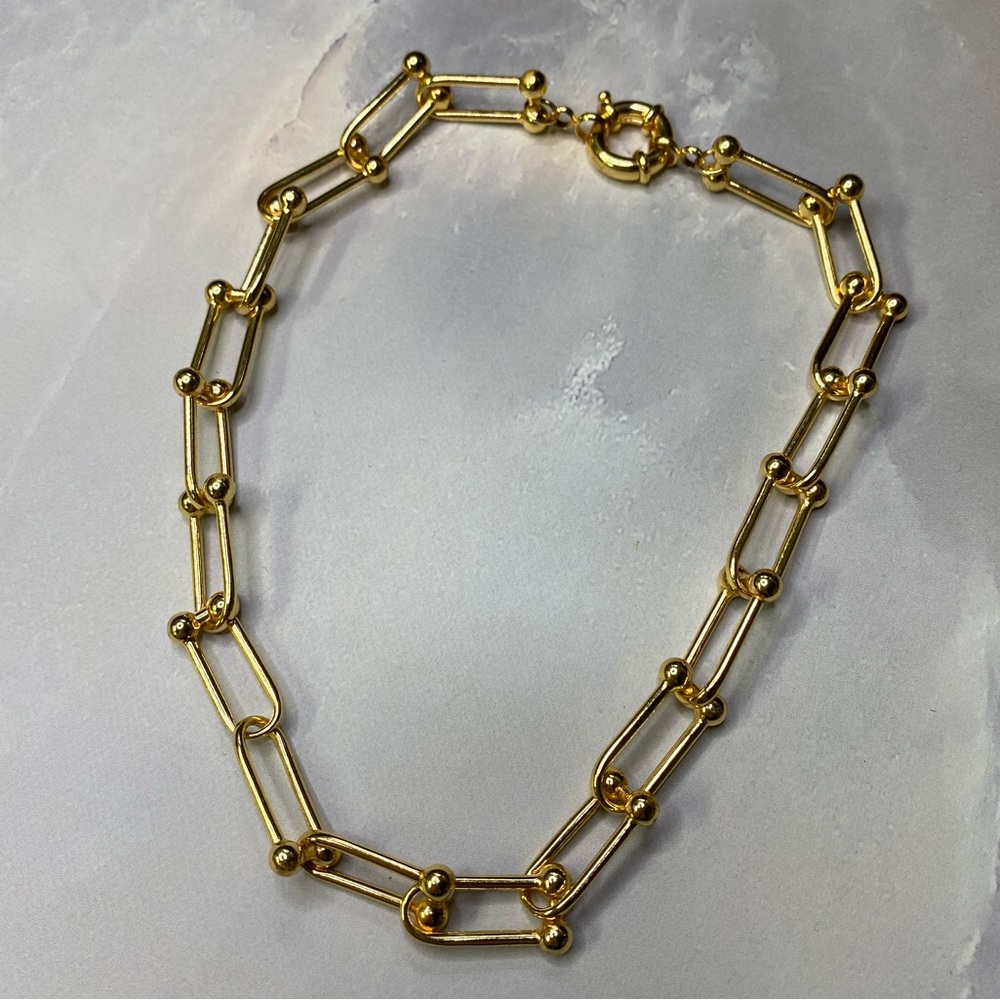 Gold Filled U Link Chain Necklace
